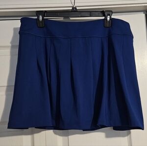 Lands End Tennis Skirt Skort Women Large Blue